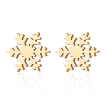 Load image into Gallery viewer, Yiustar Cute Animal Earrings Tiny Deer Stud Earrings Charms Stainless Steel Women Ear Studs Jewelry Christmas New Year Kids Gift