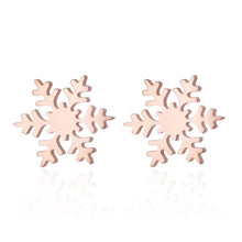 Load image into Gallery viewer, Yiustar Cute Animal Earrings Tiny Deer Stud Earrings Charms Stainless Steel Women Ear Studs Jewelry Christmas New Year Kids Gift