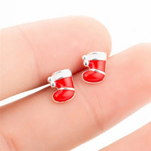 Load image into Gallery viewer, Yiustar Cute Animal Earrings Tiny Deer Stud Earrings Charms Stainless Steel Women Ear Studs Jewelry Christmas New Year Kids Gift