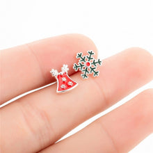 Load image into Gallery viewer, Yiustar Cute Animal Earrings Tiny Deer Stud Earrings Charms Stainless Steel Women Ear Studs Jewelry Christmas New Year Kids Gift