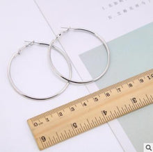 Load image into Gallery viewer, Earrings Charm Pink Blue Black White Multicolor Matte Circle Shiny Crystal Big Earrings Fashion Jewelry Women's New Design