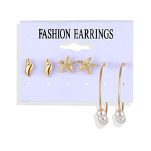 Load image into Gallery viewer, 2019 Bohemian Leopard Acrylic Pearl Earrings Set for Women Fashion Geometry Tassel Handmade Earrings Jewelry Gift Set