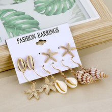Load image into Gallery viewer, 2019 Bohemian Leopard Acrylic Pearl Earrings Set for Women Fashion Geometry Tassel Handmade Earrings Jewelry Gift Set
