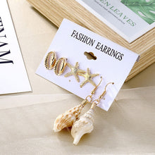 Load image into Gallery viewer, 2019 Bohemian Leopard Acrylic Pearl Earrings Set for Women Fashion Geometry Tassel Handmade Earrings Jewelry Gift Set