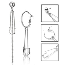 Load image into Gallery viewer, Pendientes Mujer Moda 2018 Korean Fashion Jewelry Geometric Long Tassel Stud Earrings For Women Brincos Kpop Earrings Men