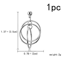 Load image into Gallery viewer, Pendientes Mujer Moda 2018 Korean Fashion Jewelry Geometric Long Tassel Stud Earrings For Women Brincos Kpop Earrings Men